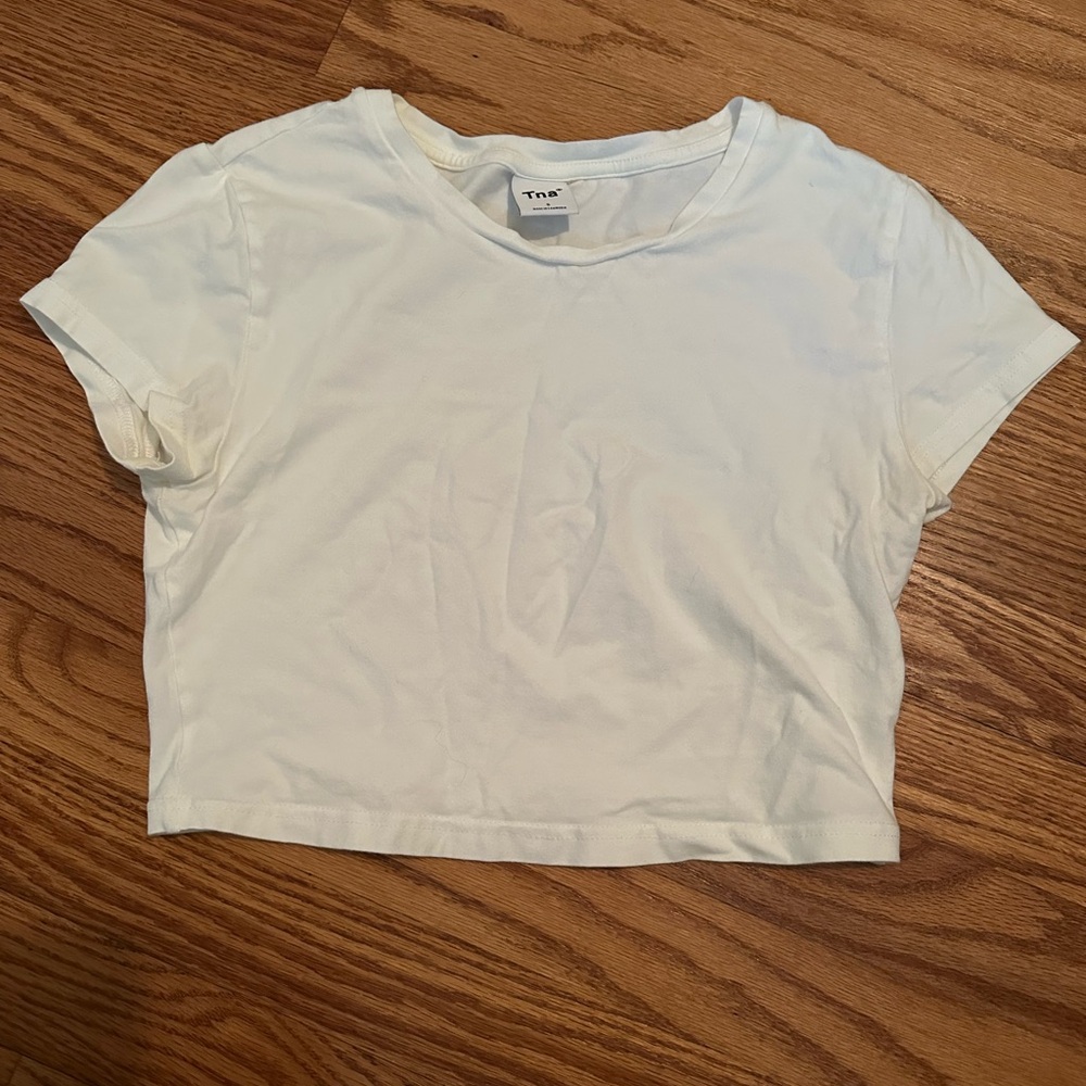 TNA White Crop Top